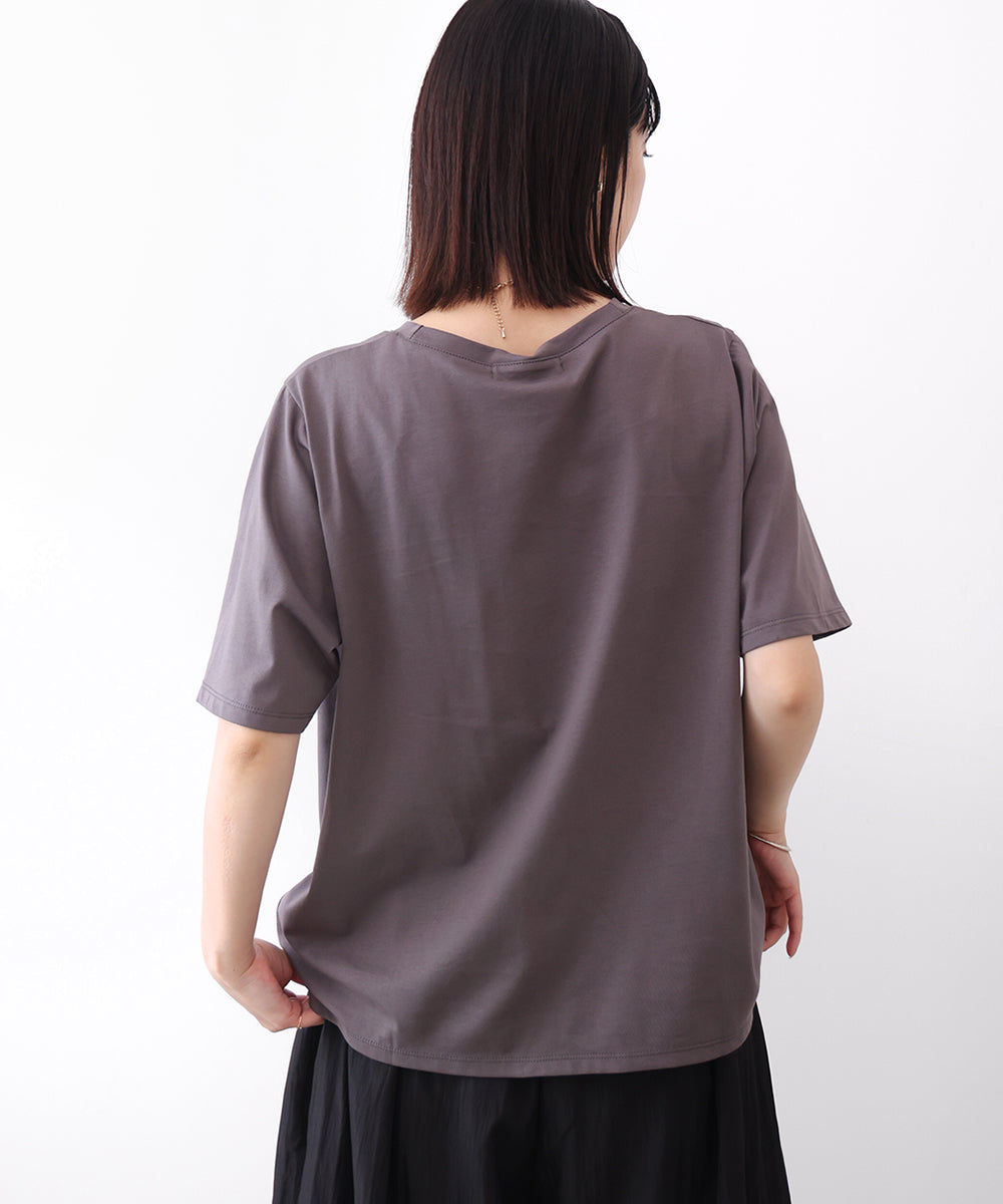 デジタルフラワープリントTシャツ
