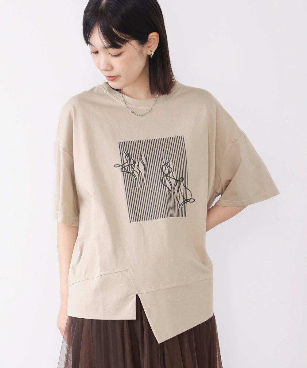 モノラインアートシャツ