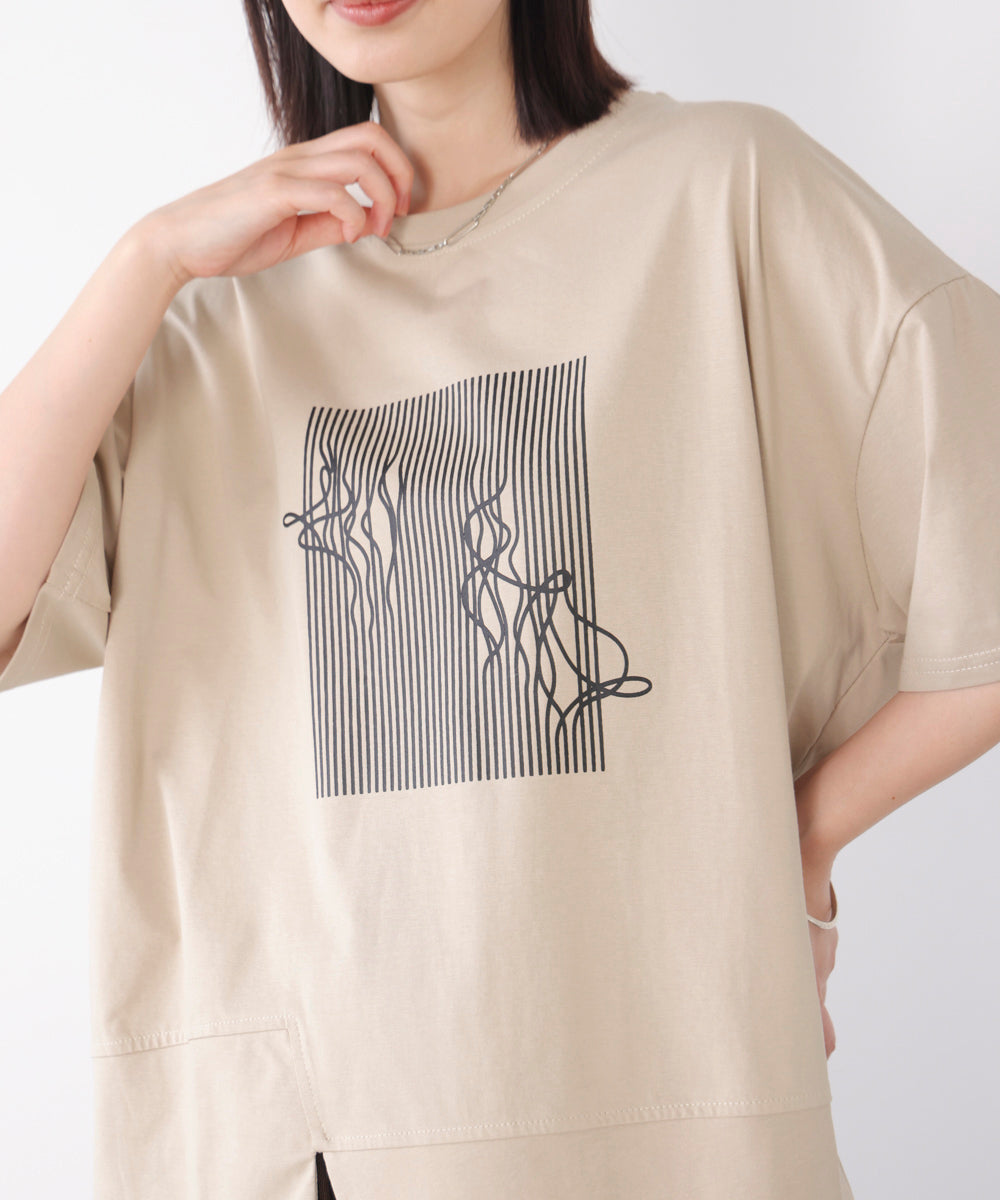 モノラインアートシャツ