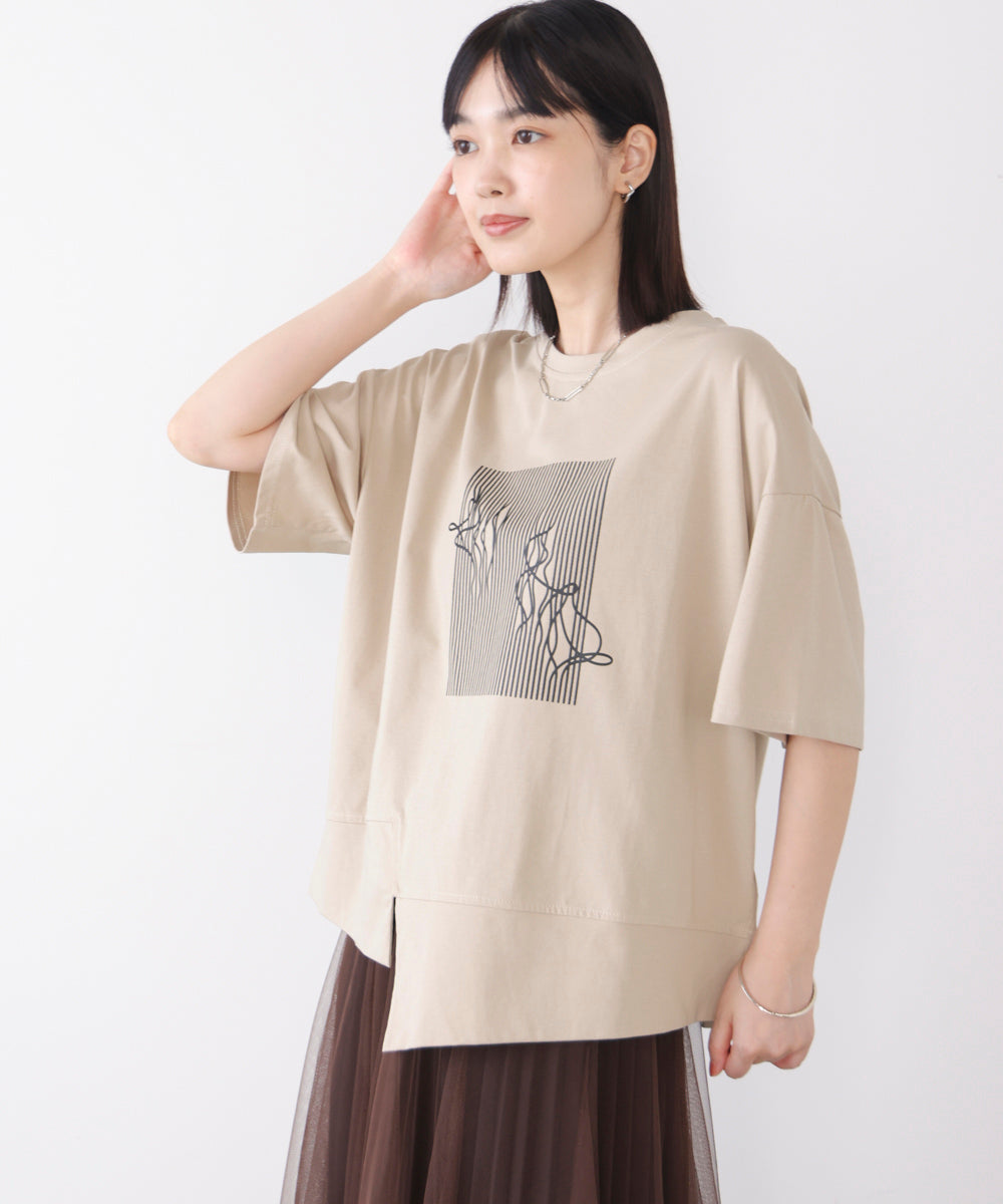 モノラインアートシャツ