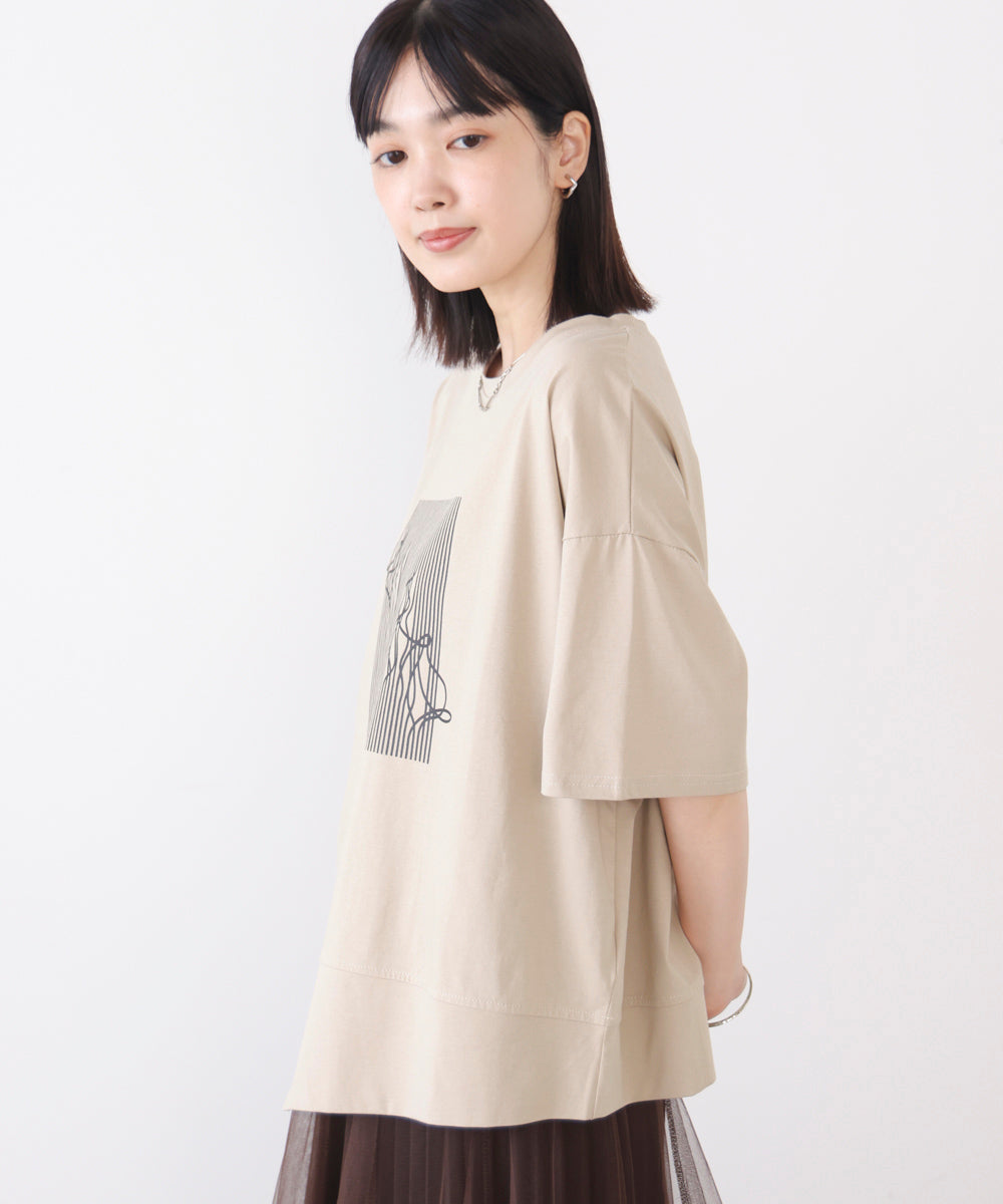 モノラインアートシャツ