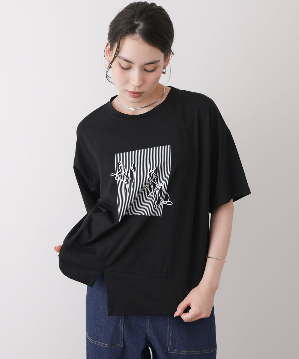 モノラインアートシャツ