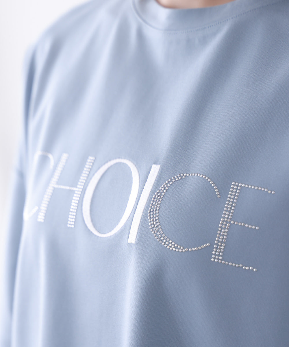 ビジューロゴTシャツ