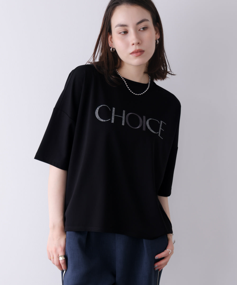 ビジューロゴTシャツ