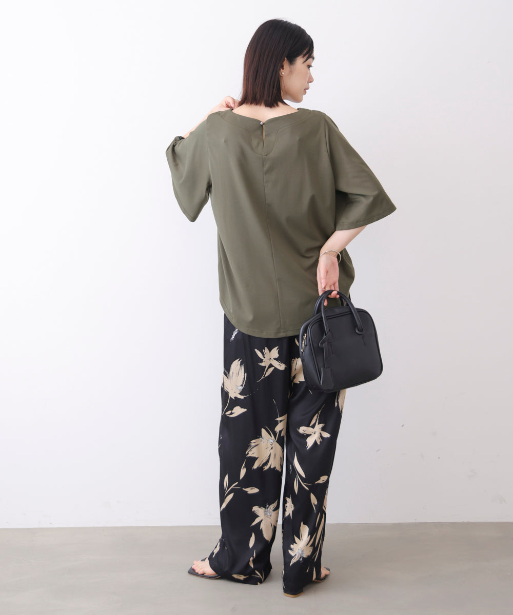 メッシュ切替カットソー