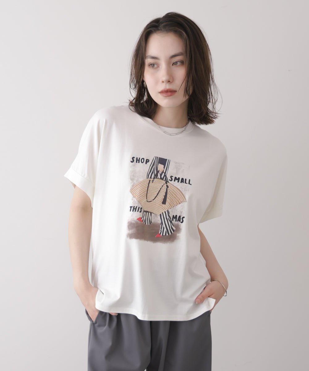 レディバッグモチーフTシャツ