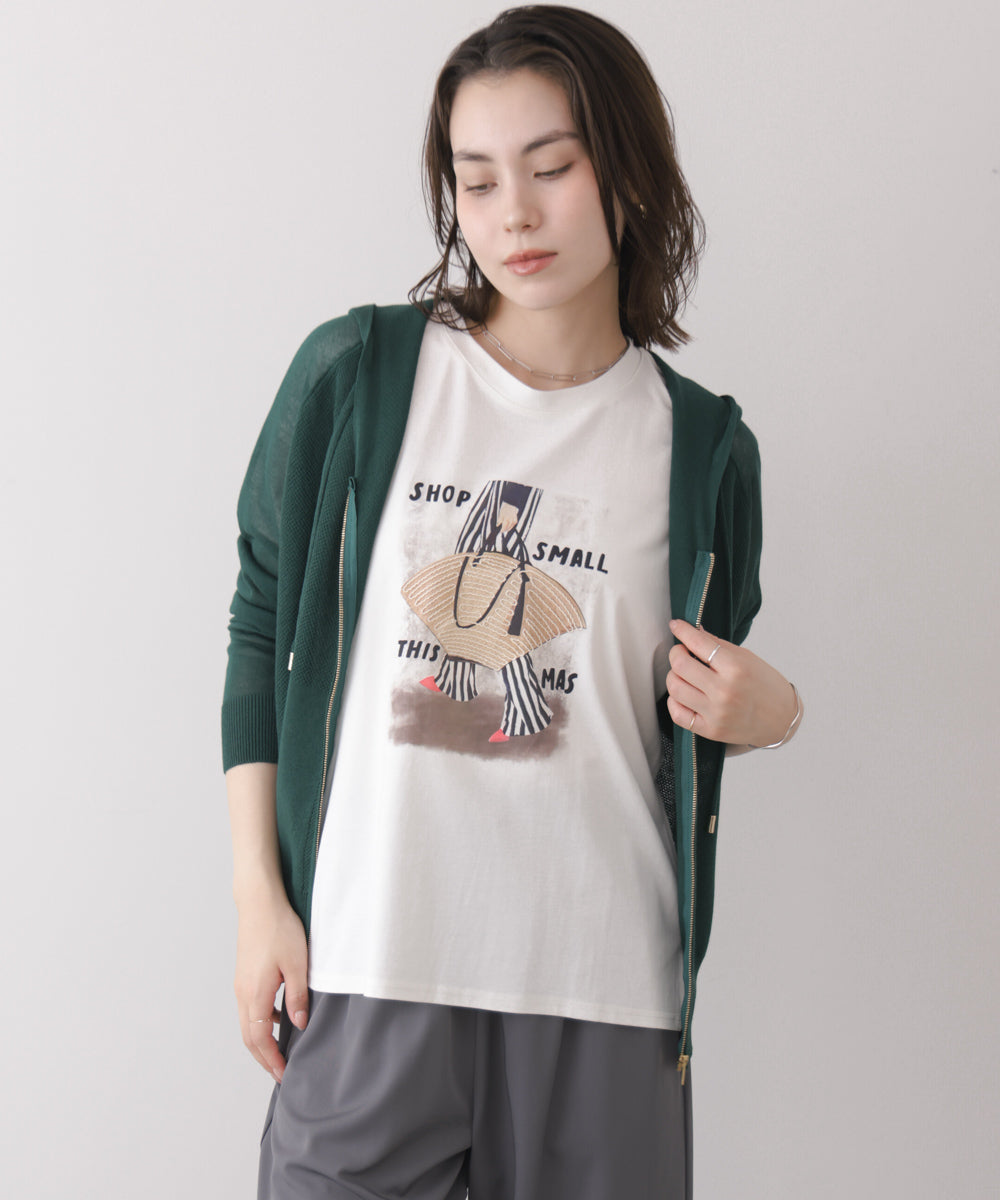 レディバッグモチーフTシャツ
