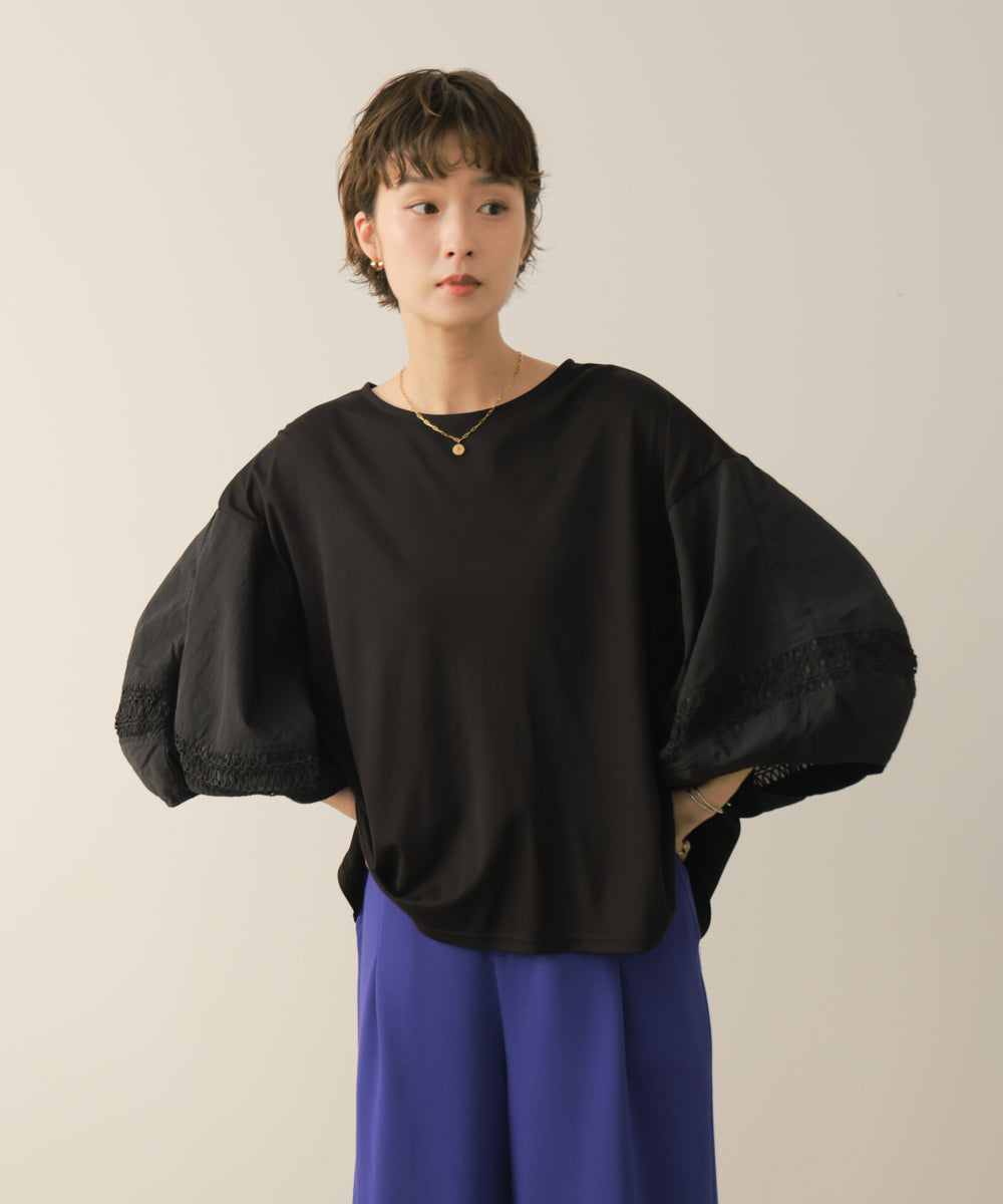 袖バルーンボリュームカットソー