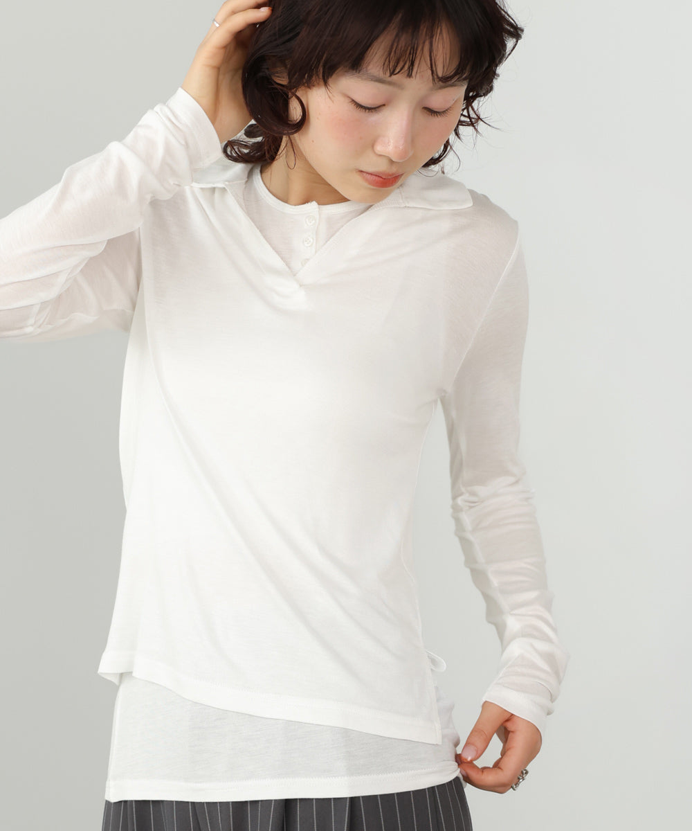 スキッパーカットソー+タンクSET