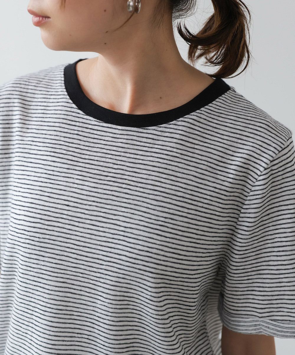 ピンボーダーTシャツ
