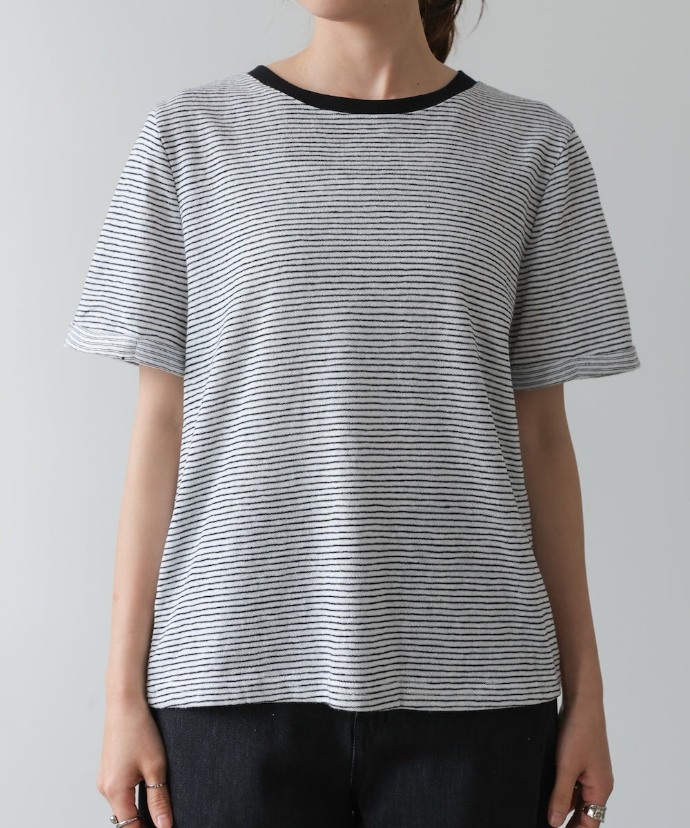 ピンボーダーTシャツ