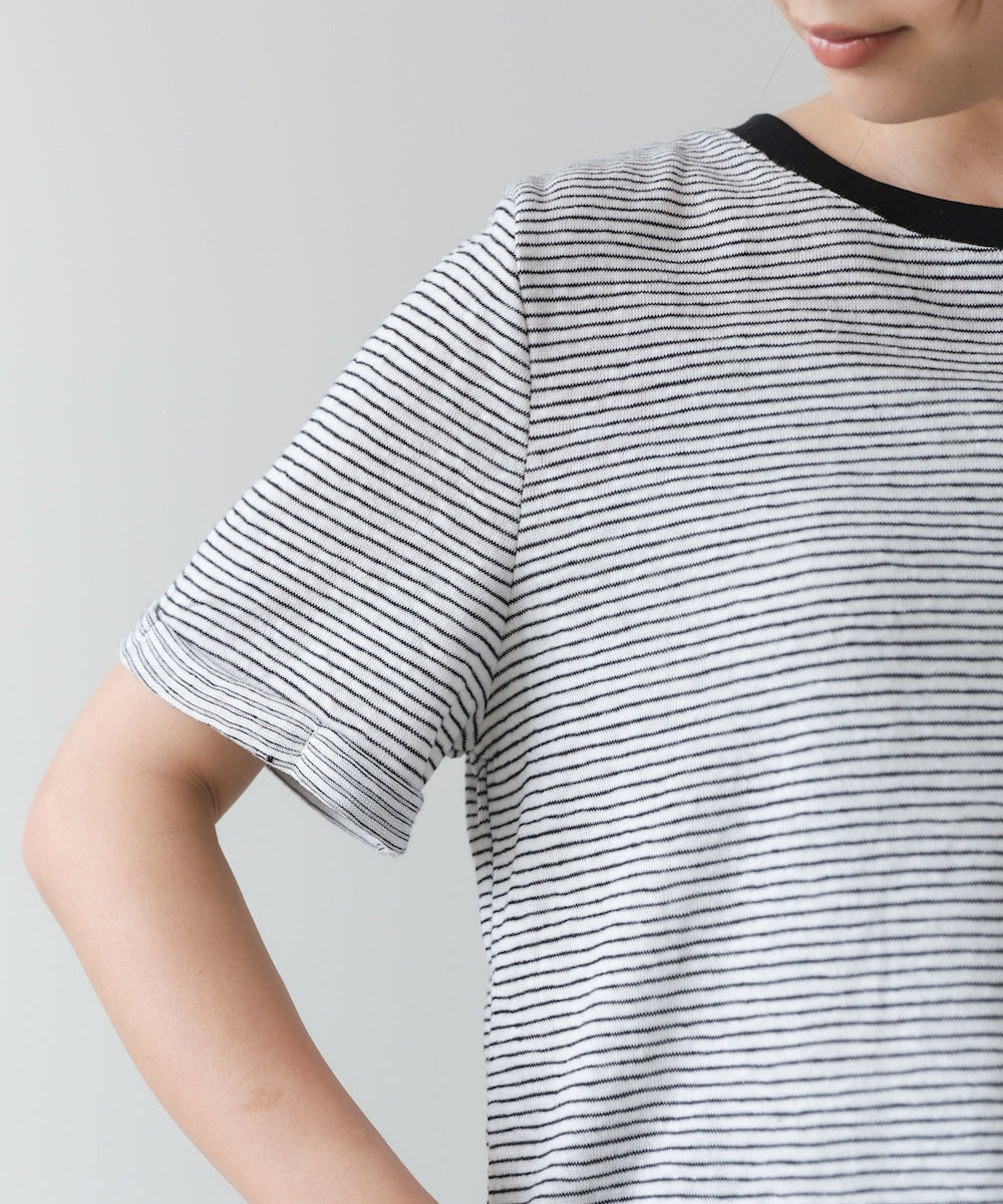 ピンボーダーTシャツ