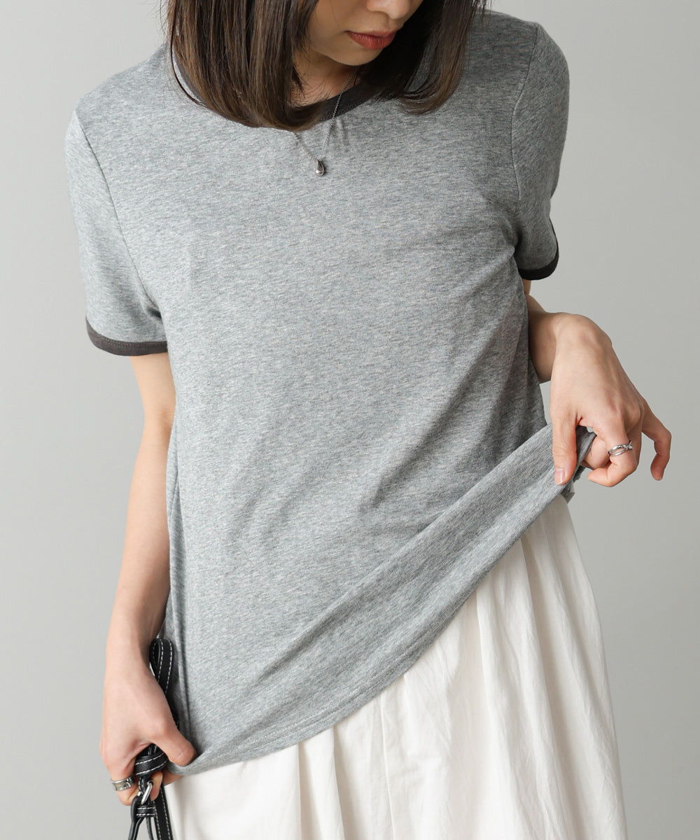 配色リンガーTシャツ