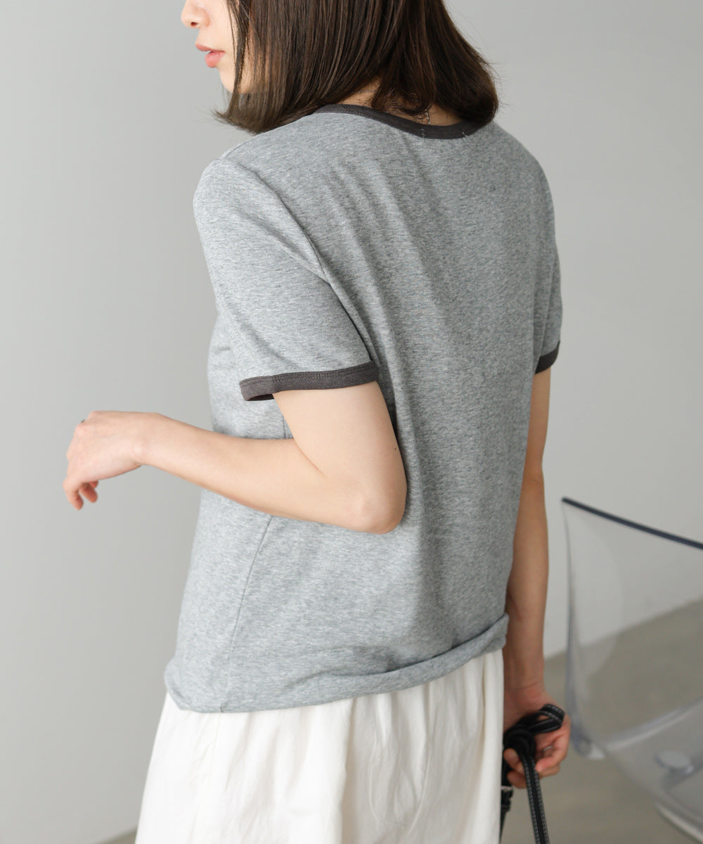 配色リンガーTシャツ