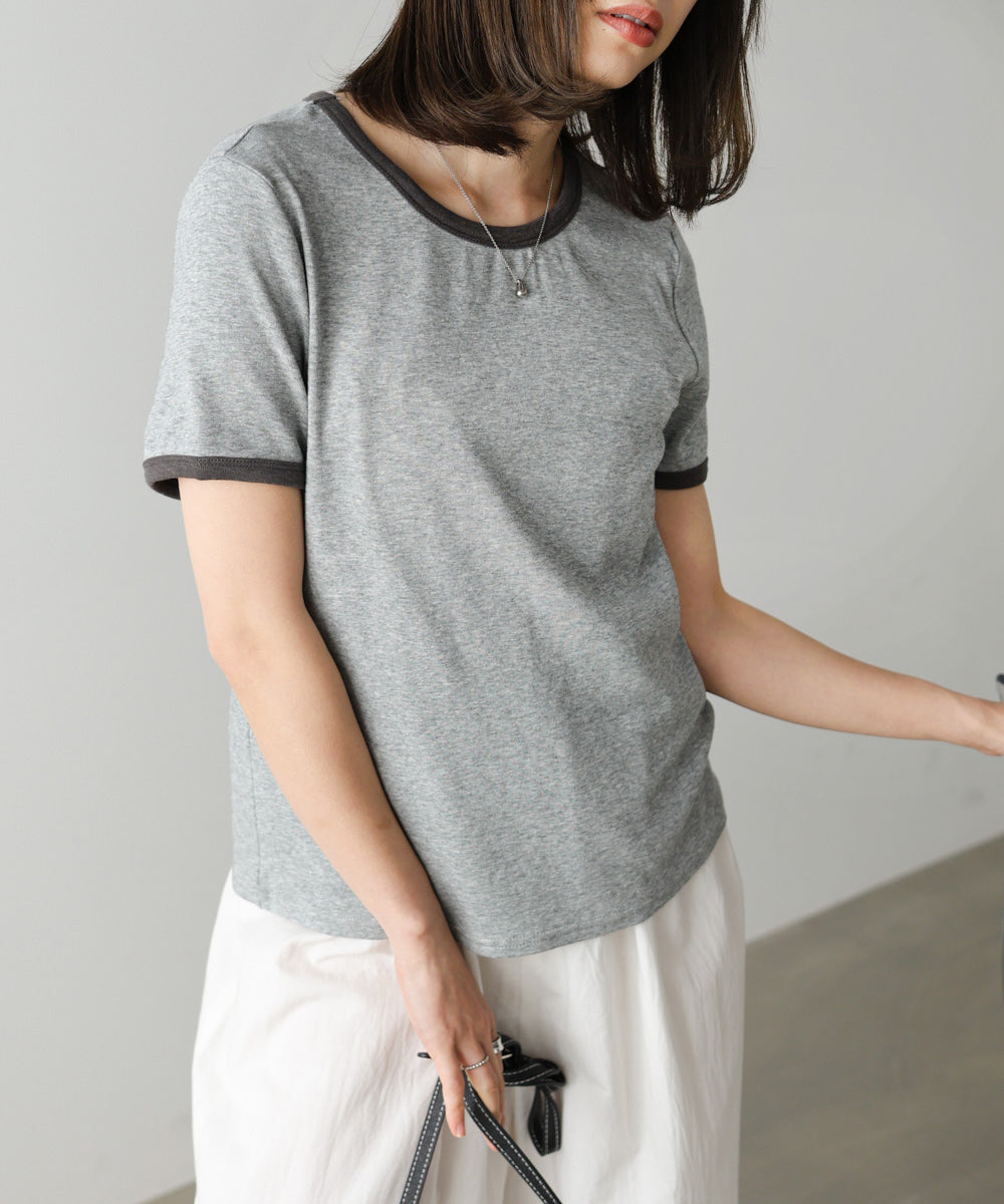 配色リンガーTシャツ