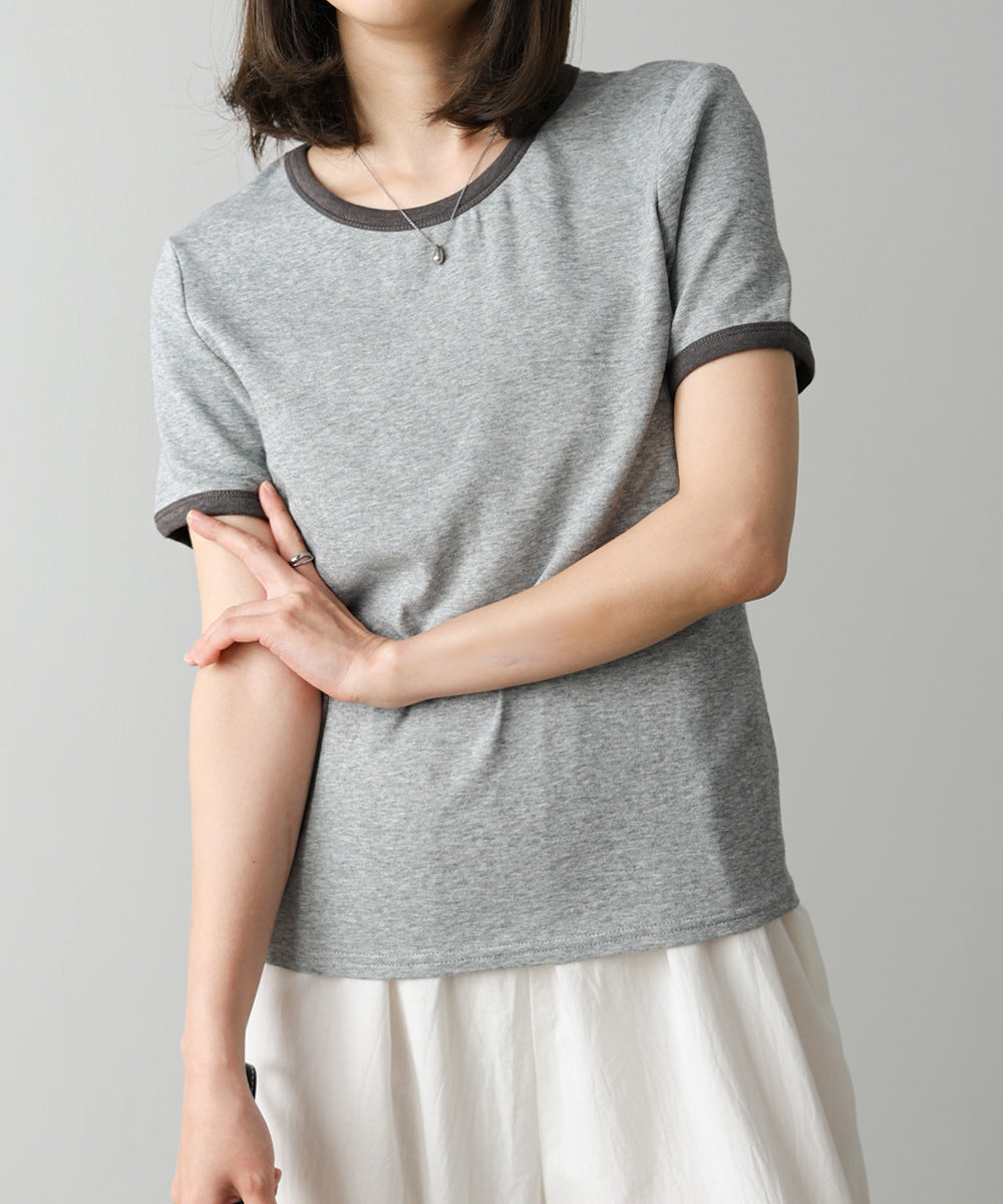 配色リンガーTシャツ