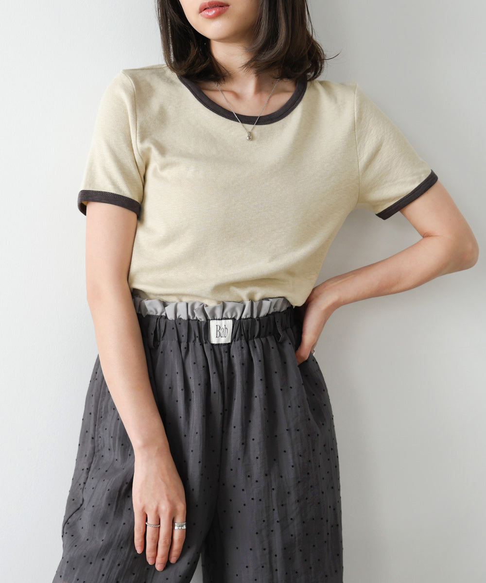 配色リンガーTシャツ