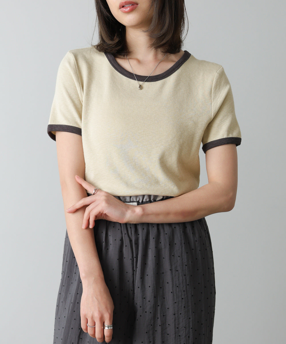 配色リンガーTシャツ