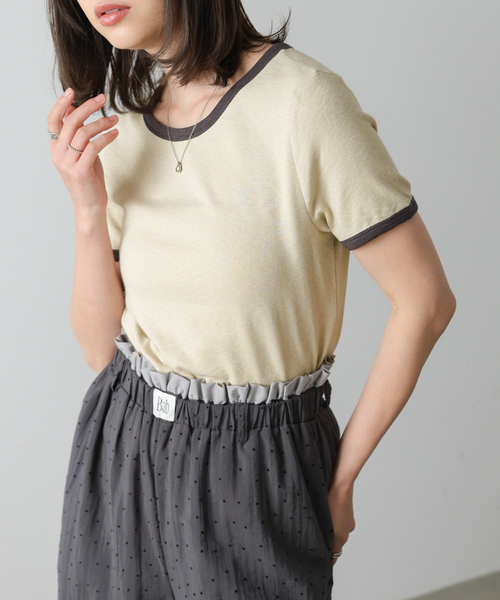 配色リンガーTシャツ