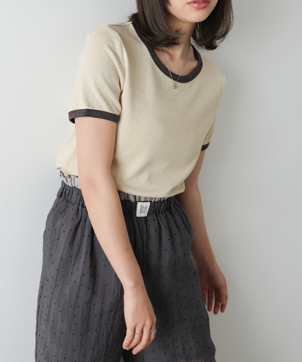 配色リンガーTシャツ