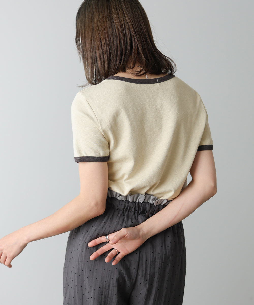 配色リンガーTシャツ