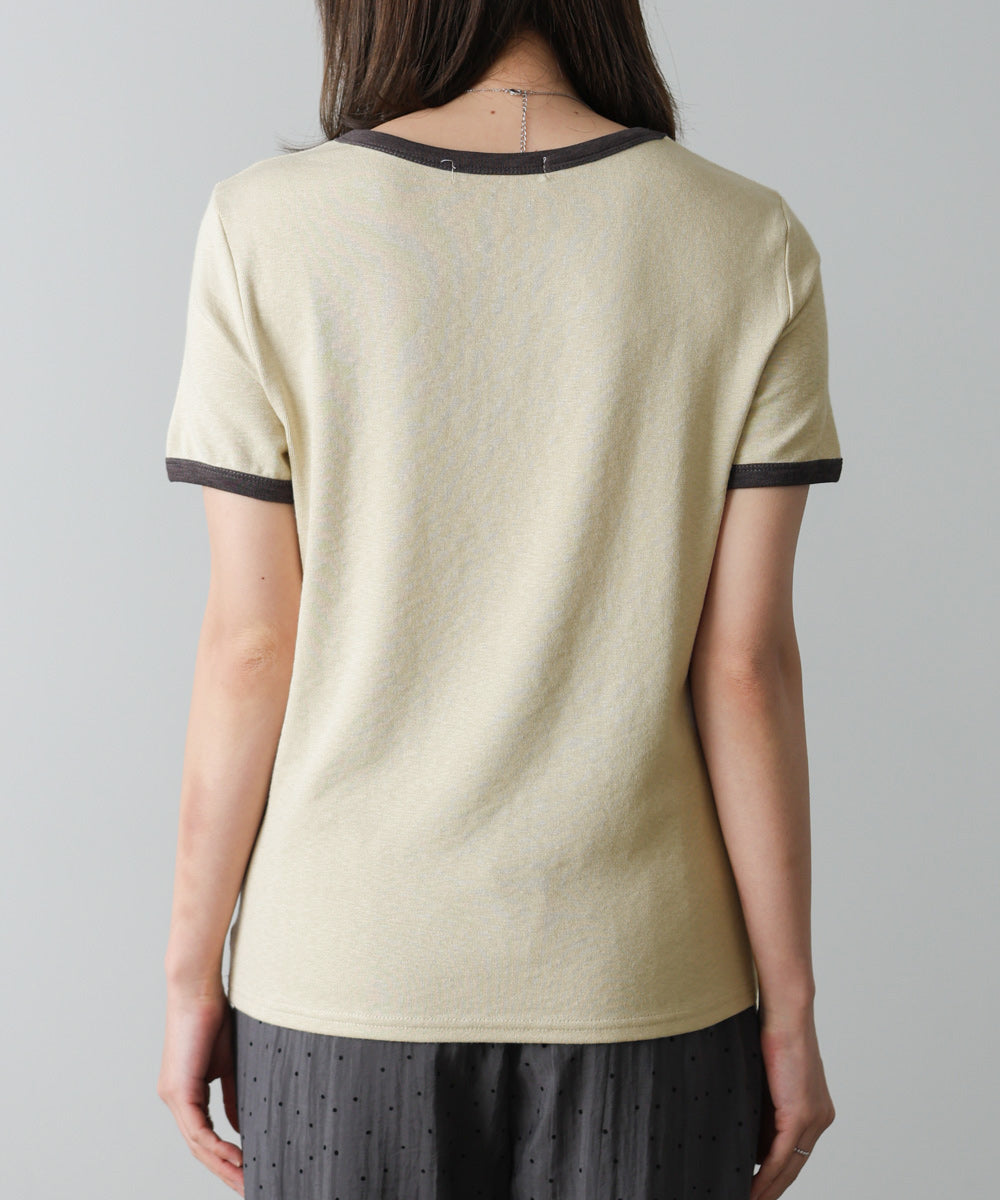 配色リンガーTシャツ