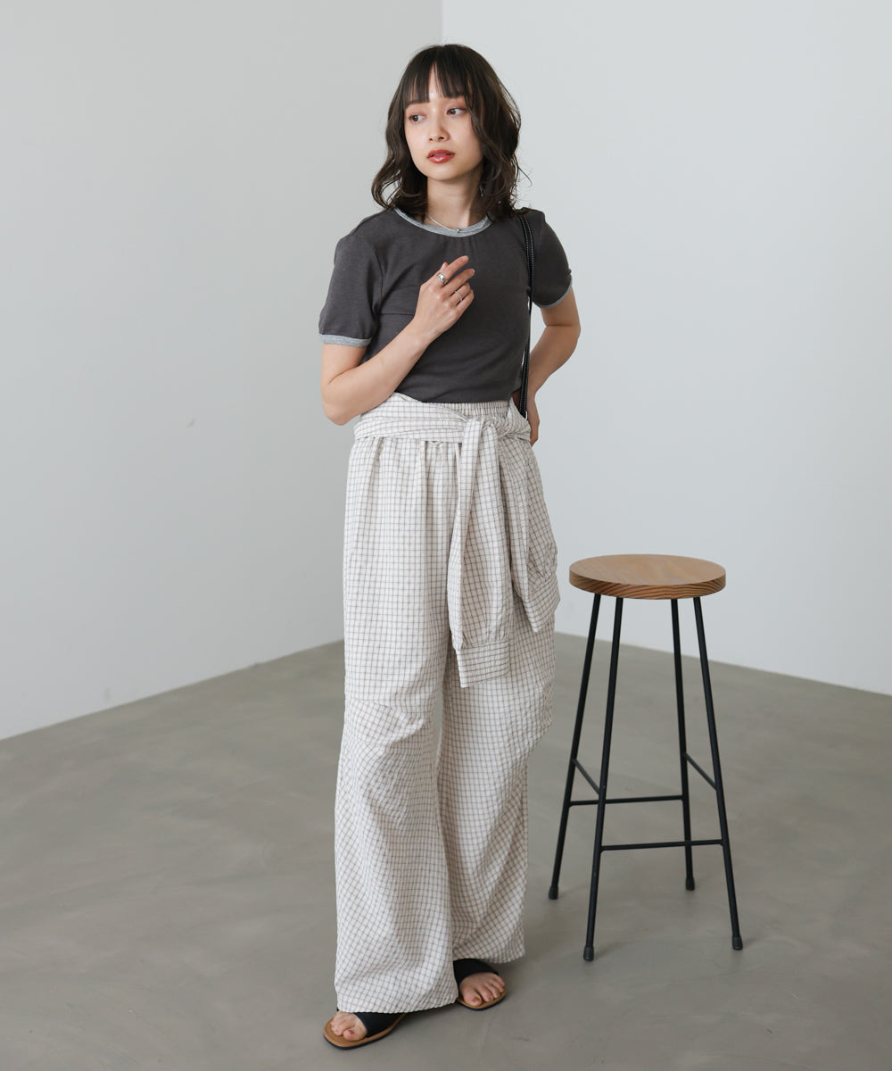 配色リンガーTシャツ