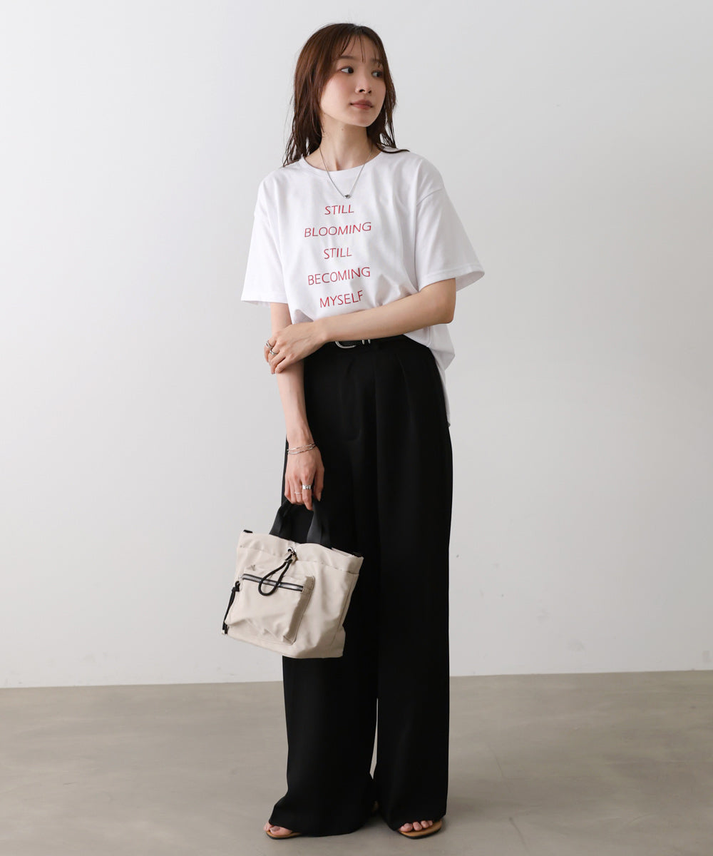 立体プリントオーバーサイズロゴTEE