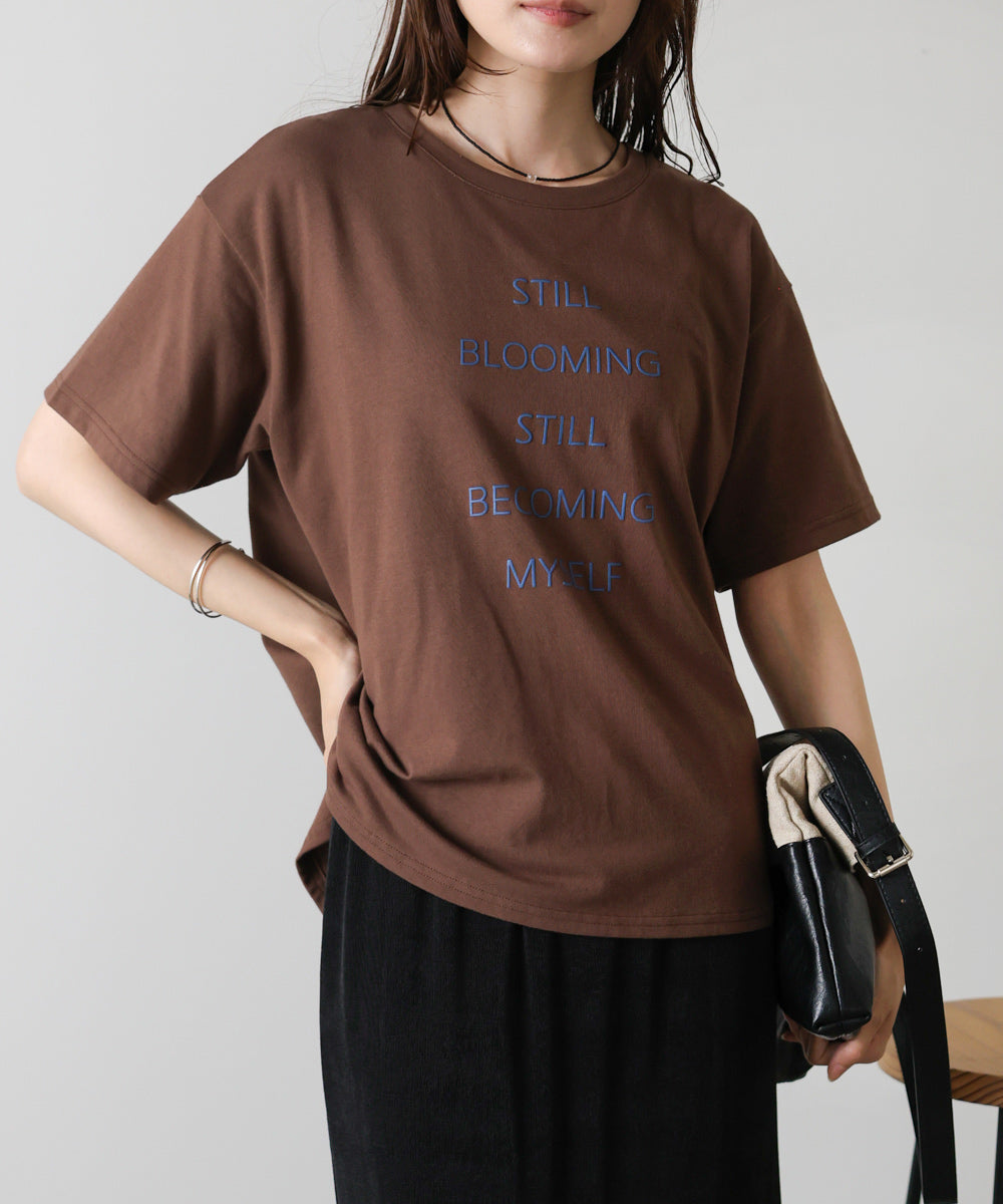 立体プリントオーバーサイズロゴTEE