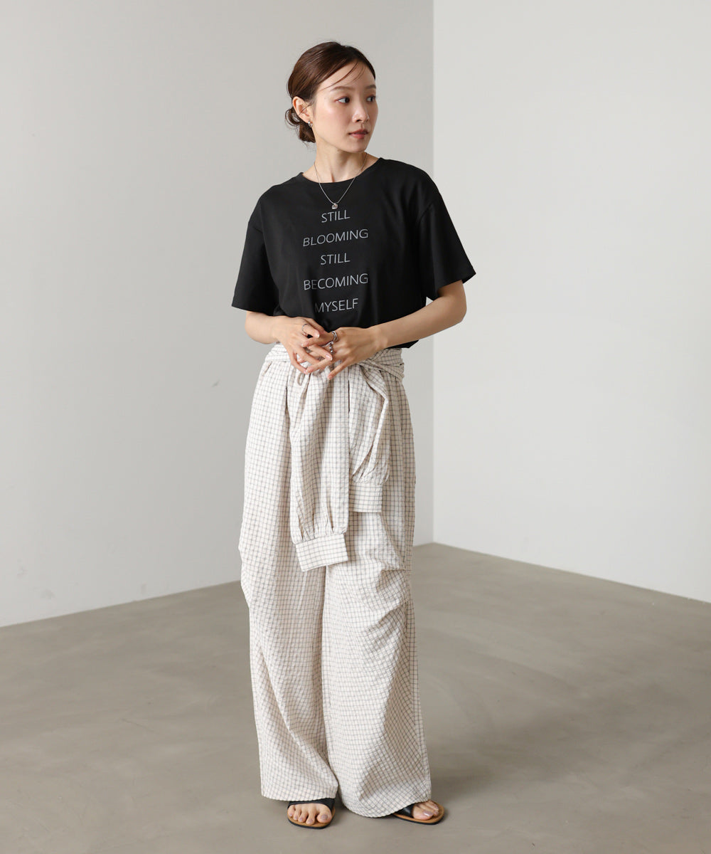 立体プリントオーバーサイズロゴTEE