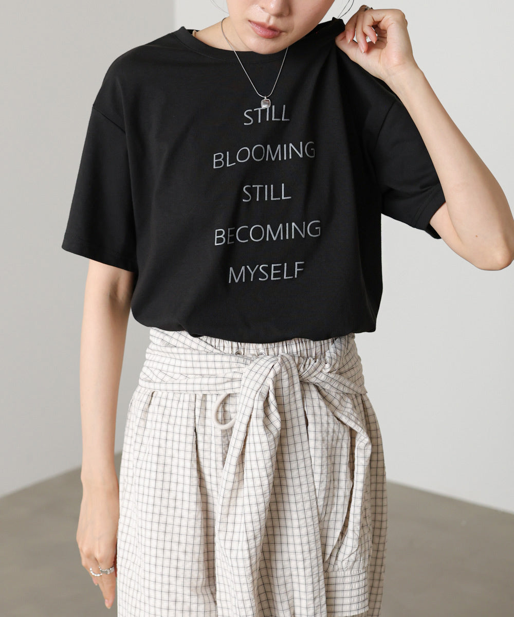 立体プリントオーバーサイズロゴTEE