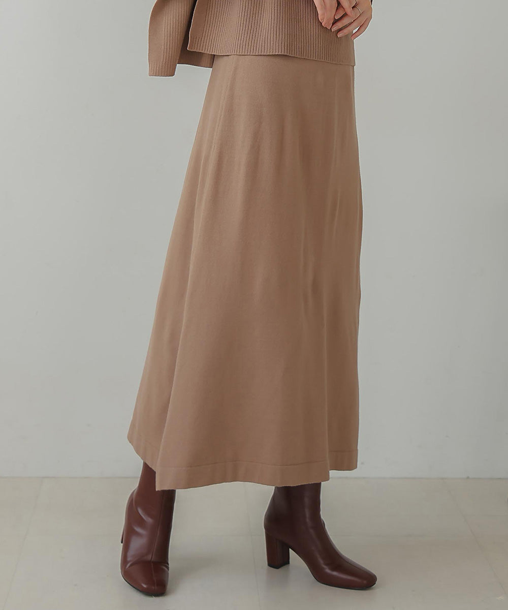 ハーフZIPトップ&ニットワンピースセット