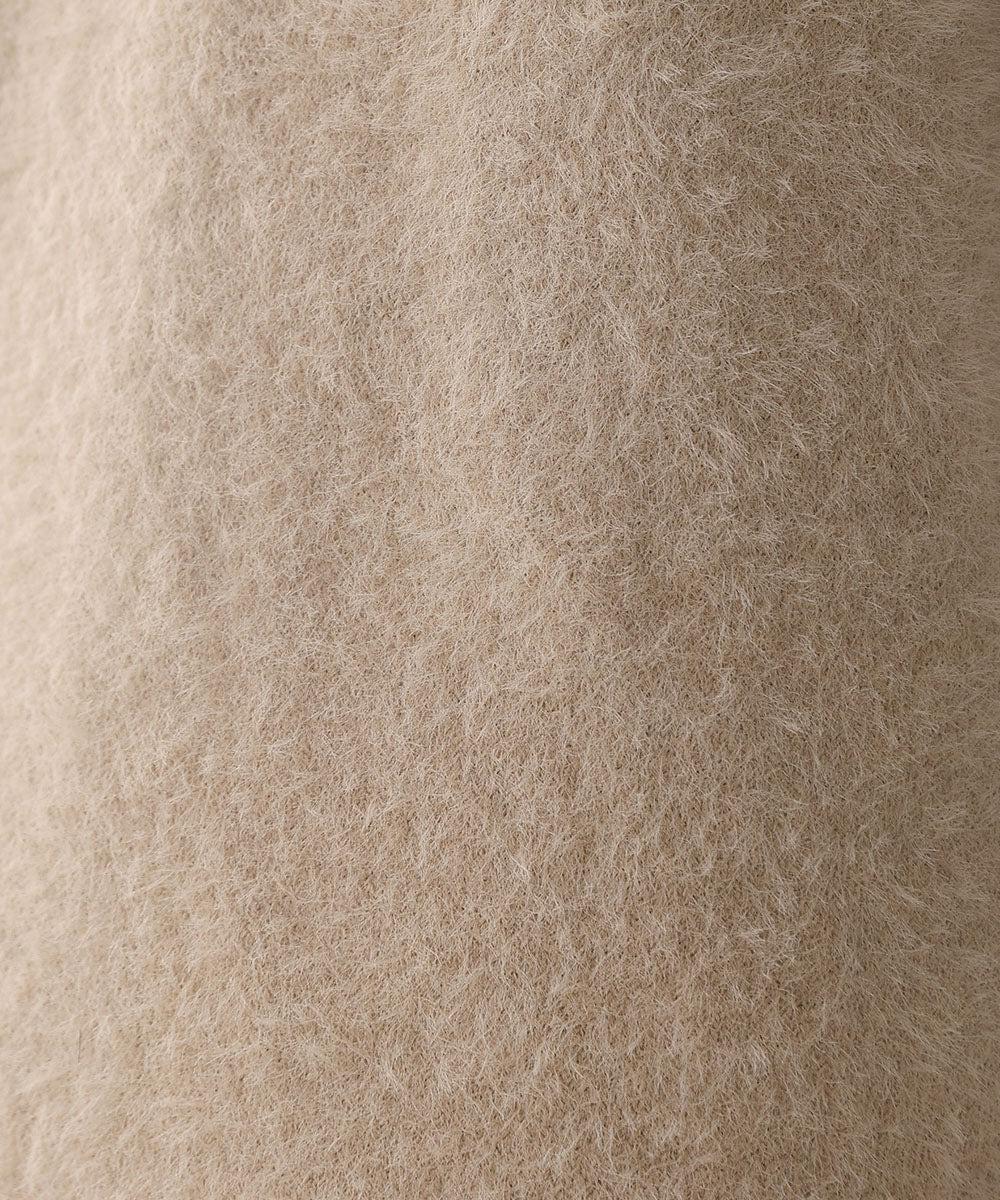 シャギー2wayニットジレ