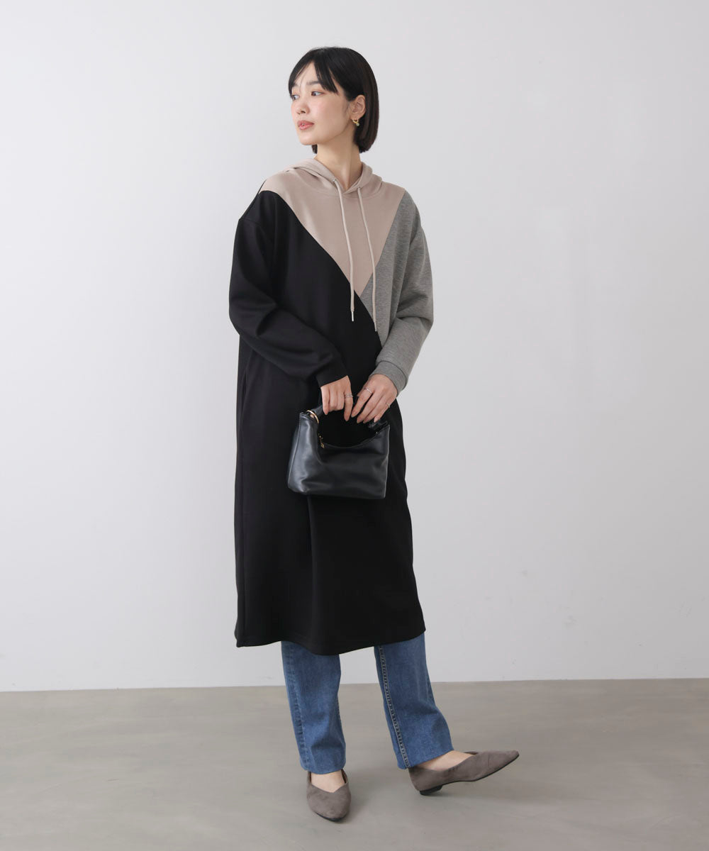 ブロッキングカットワンピース