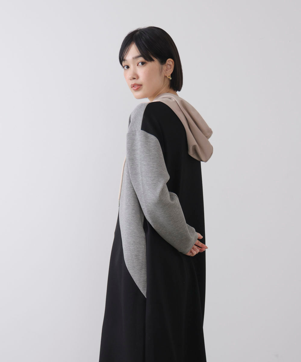 ブロッキングカットワンピース