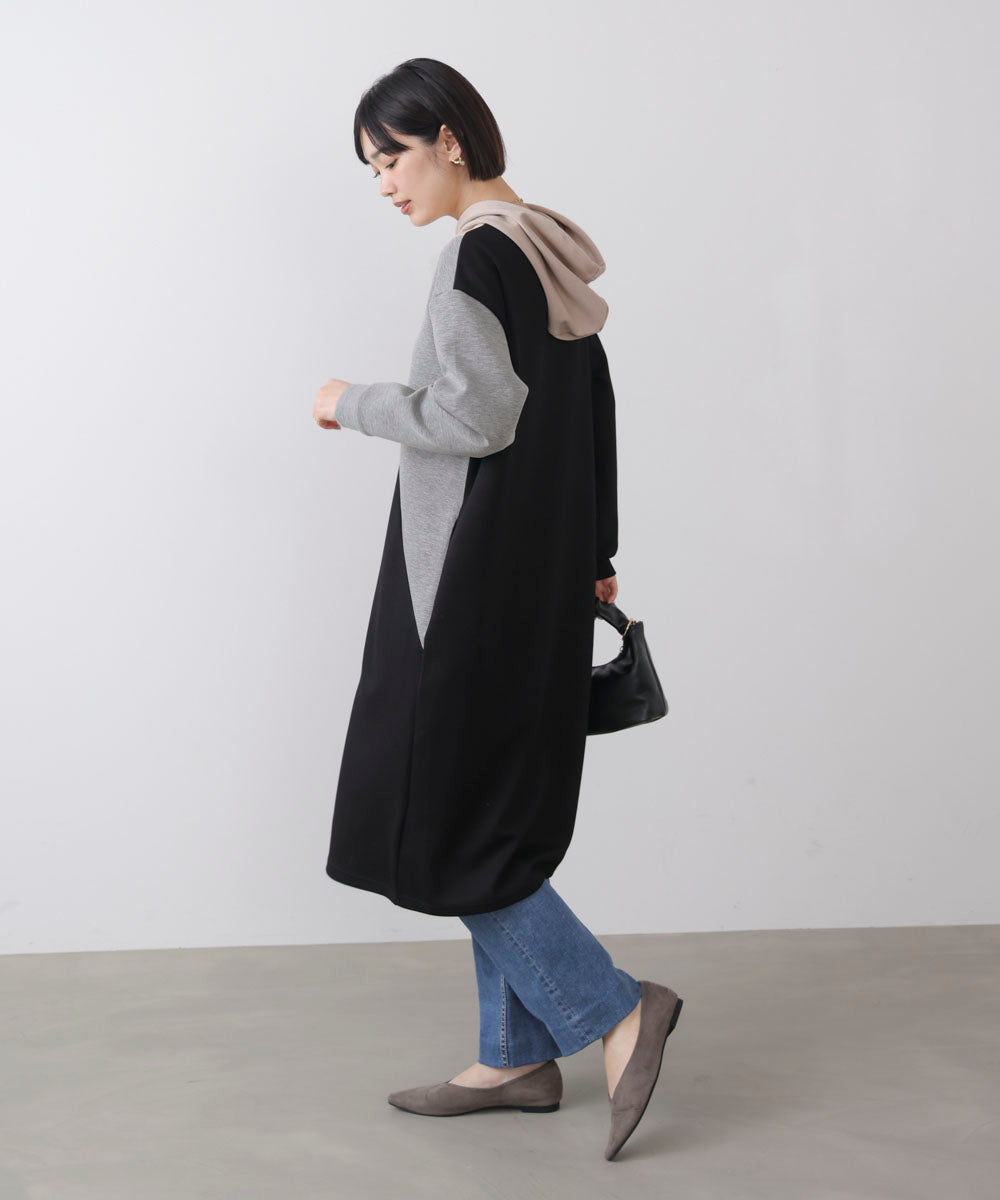 ブロッキングカットワンピース