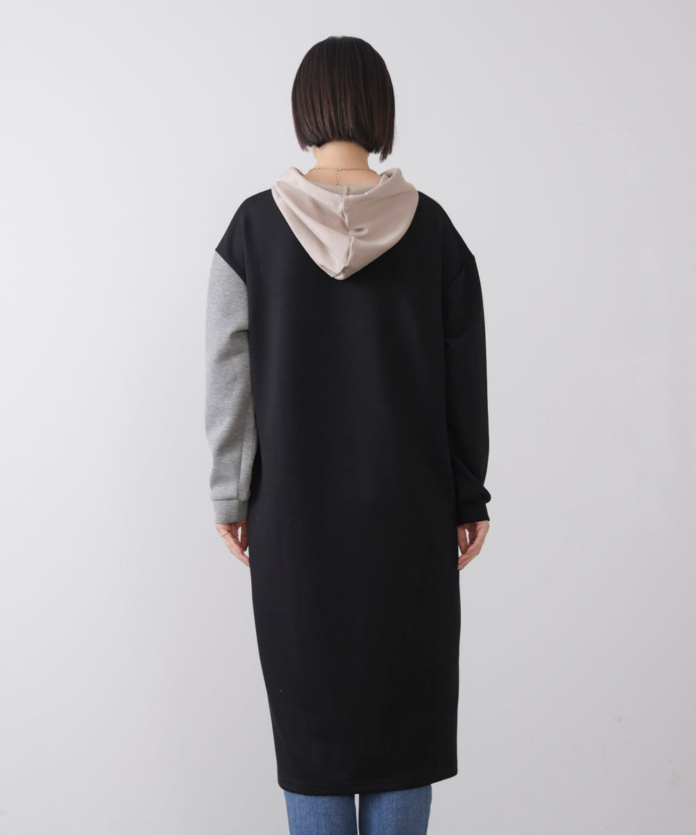 ブロッキングカットワンピース