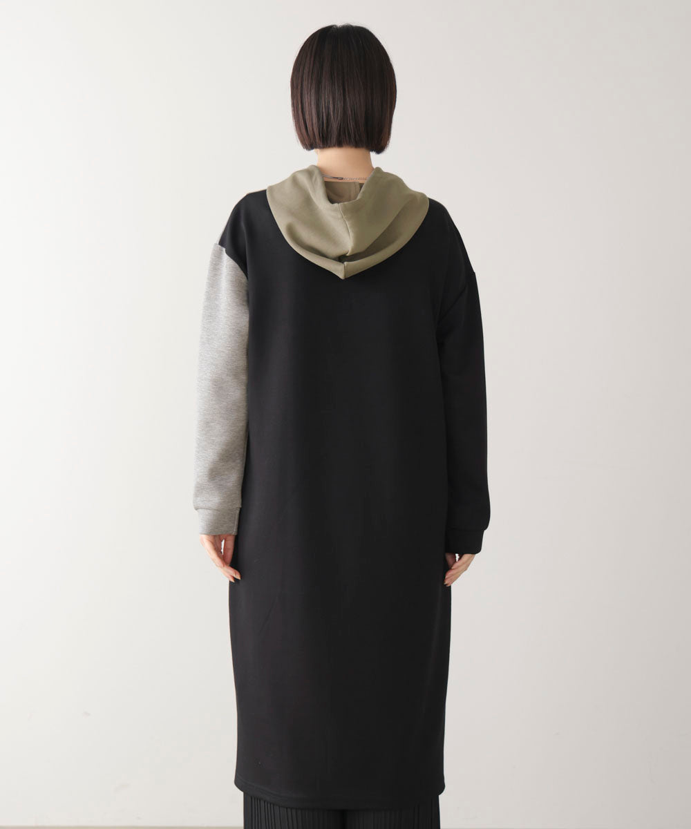 ブロッキングカットワンピース