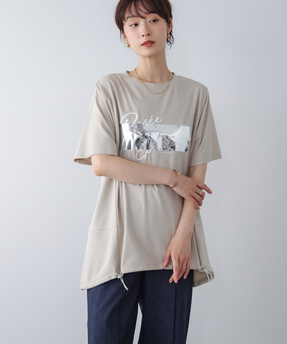 箔エンボスロゴチュニック