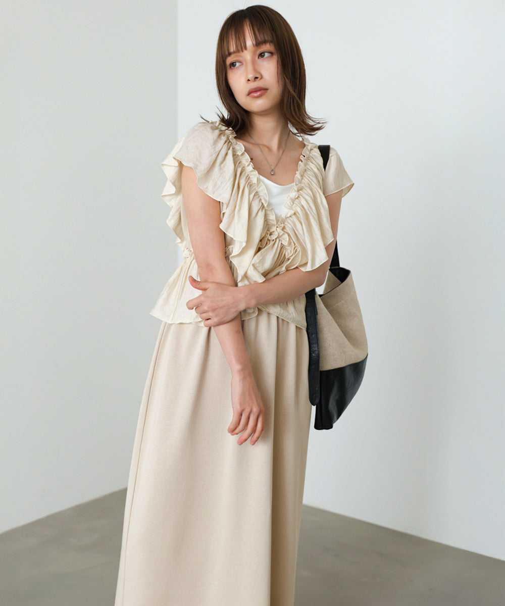 【選べるサイズ展開】マルチWAYフリルスウェットOP