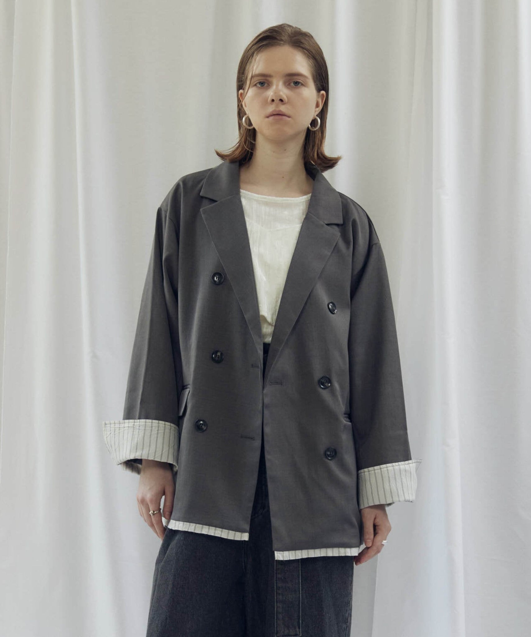 LAYERED DOUBLE TAILORED JACKET