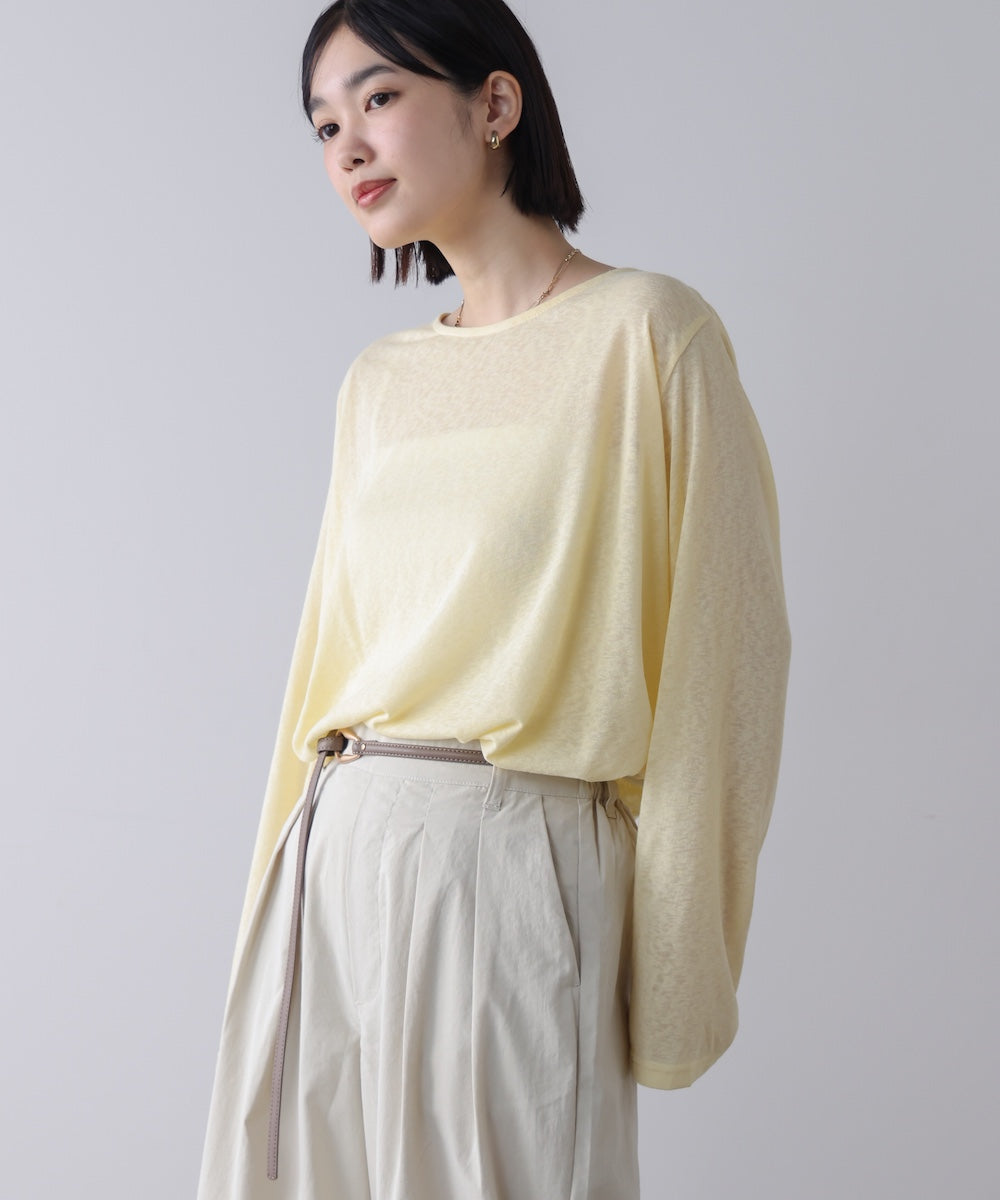 【WEB限定】オーバーサイズシアーウエストマークトップス