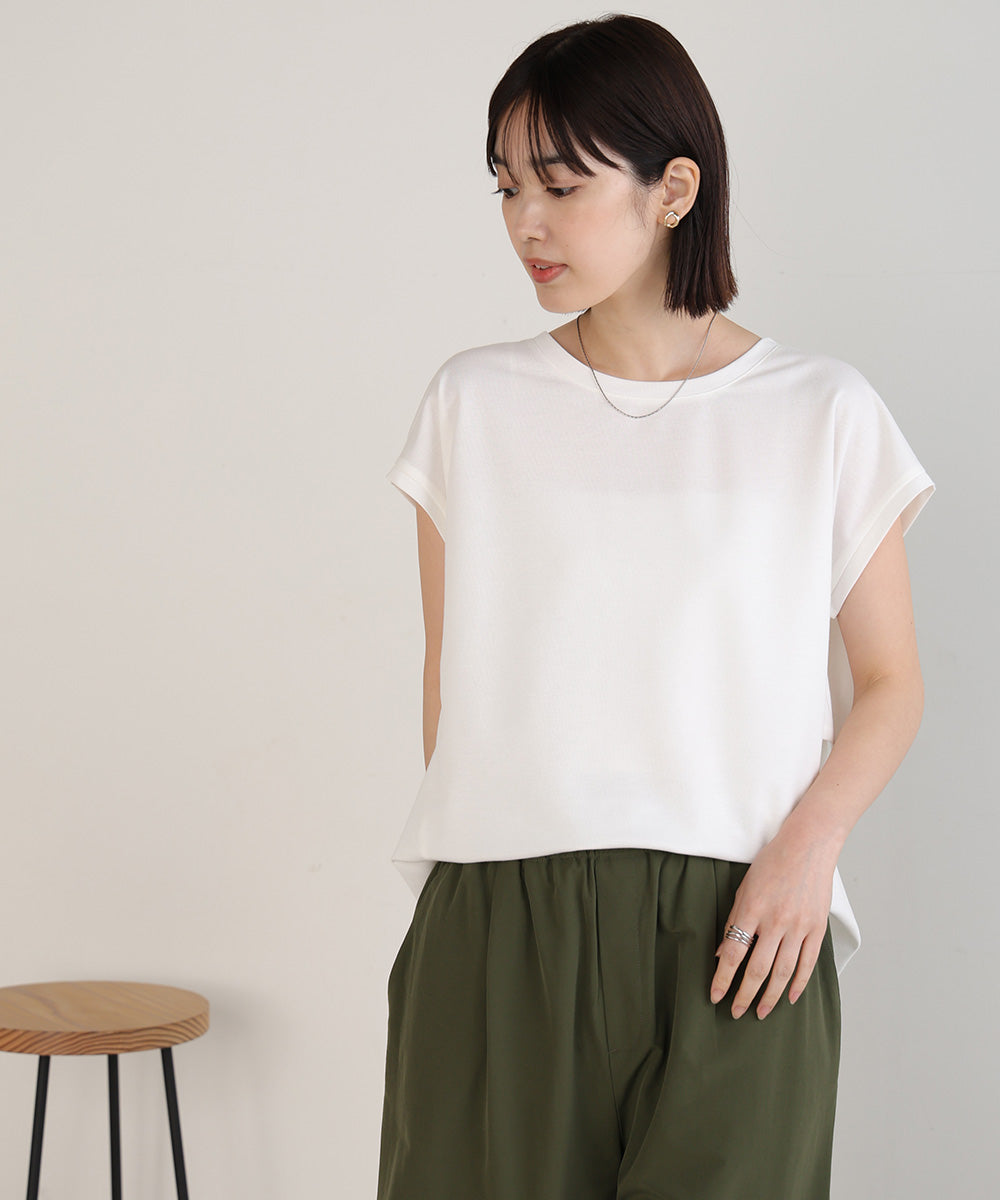 キャラメルピケフリルヨーク切替プルオーバー