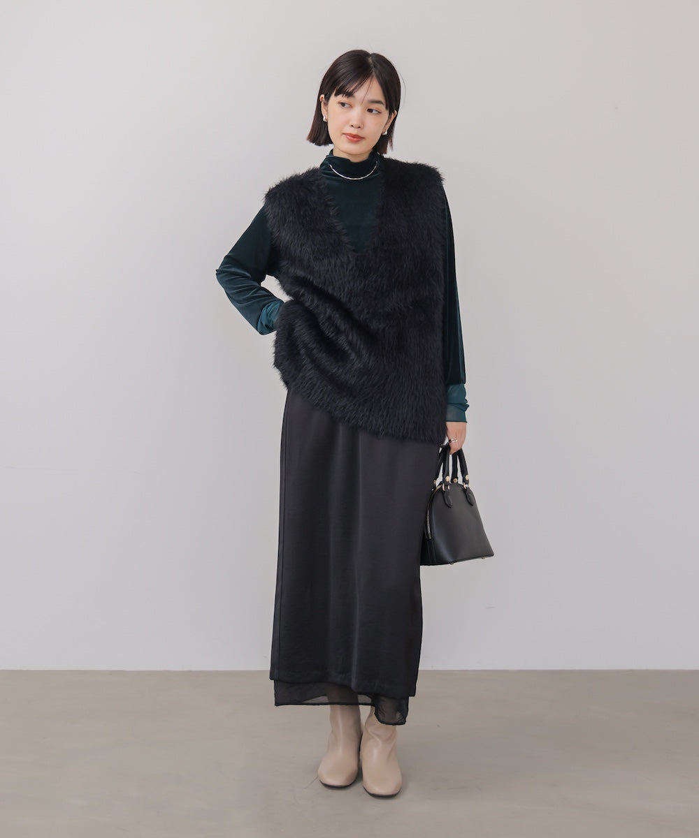 ソウバリシャギーニットベスト