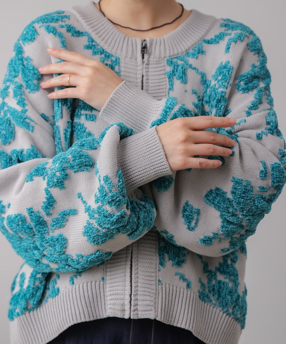 フラワーモールカーデ