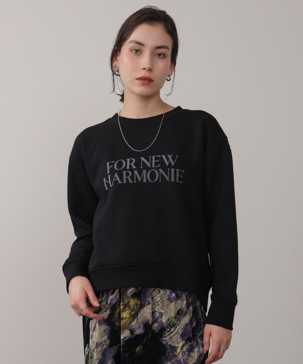 裏起毛レタリングロゴプルオーバー