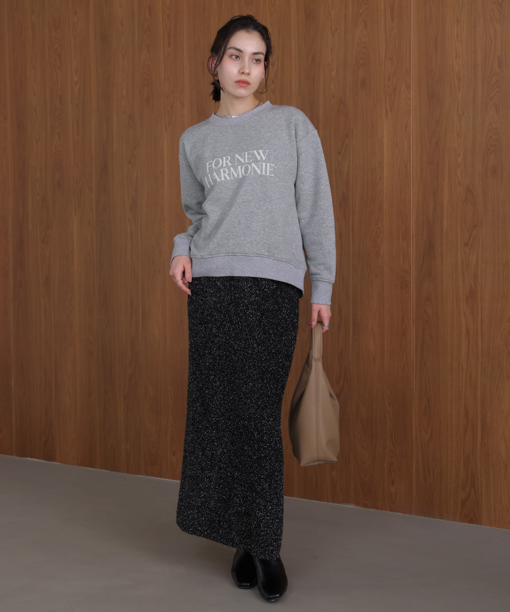 裏起毛レタリングロゴプルオーバー