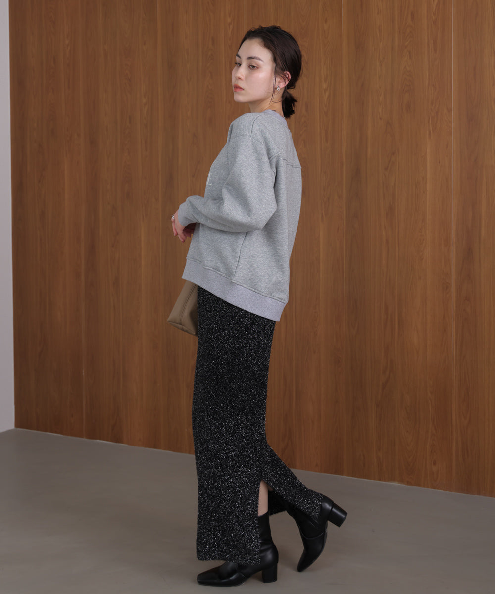 裏起毛レタリングロゴプルオーバー