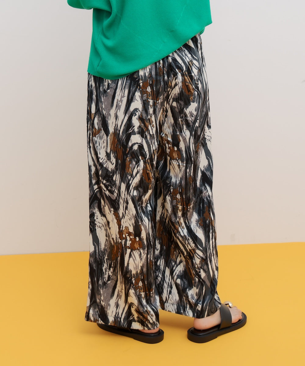 【新色追加】アソート柄ワイドパンツ