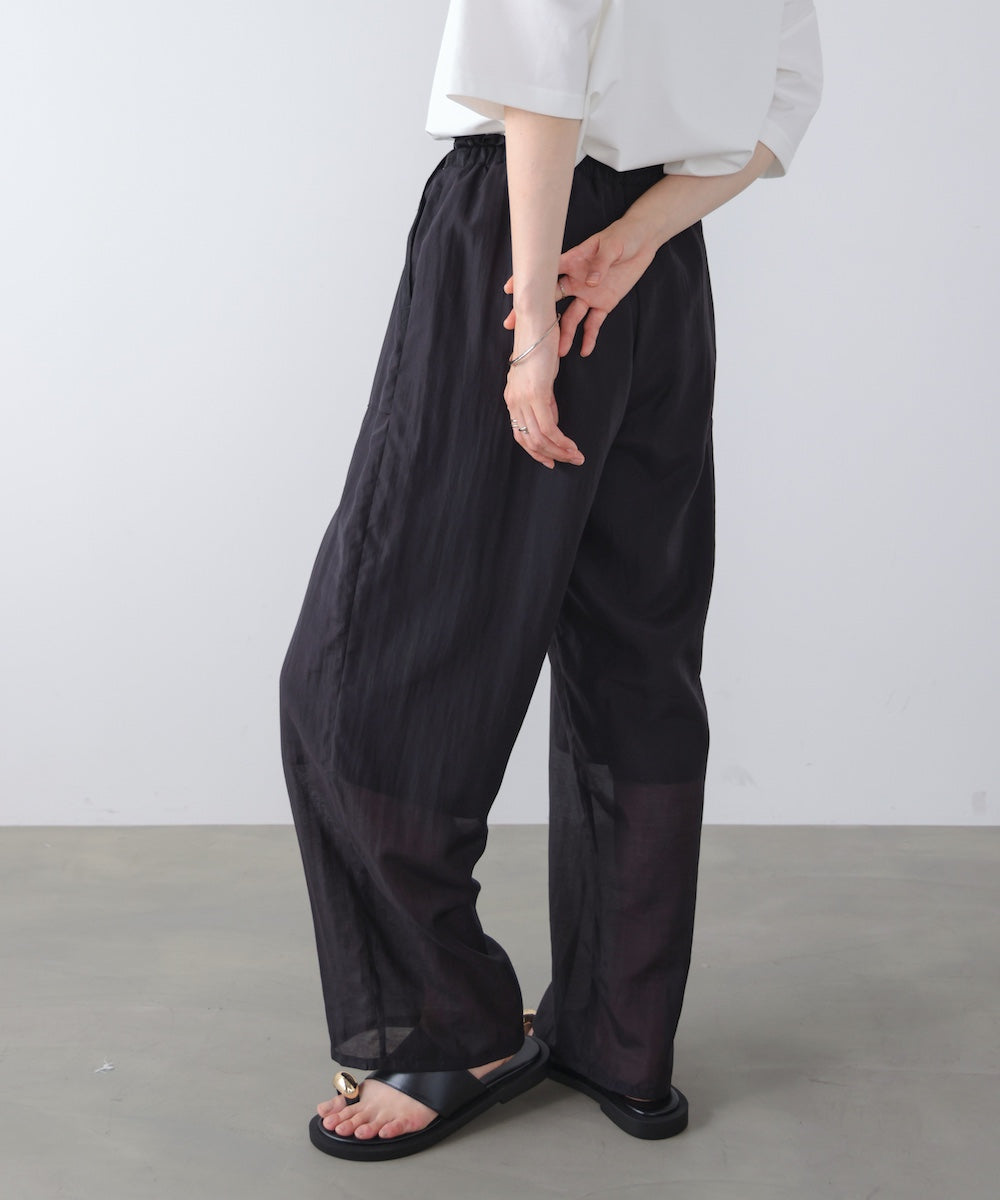 ウエストドロストパンツ